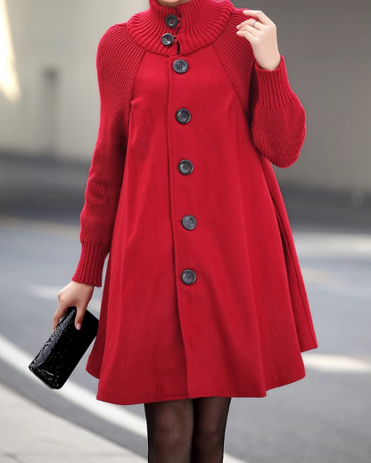 👗【50 % sleva🔥🔥】【M–5XL】Nový ležérní vlněný kabát střední délky