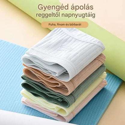 💓(14 db) Utolsó nap 50% kedvezménnyel-- Női egyszerű és fejlett antibakteriális fehérnemű magas derékkal, 35-90kg súlyú nők számára