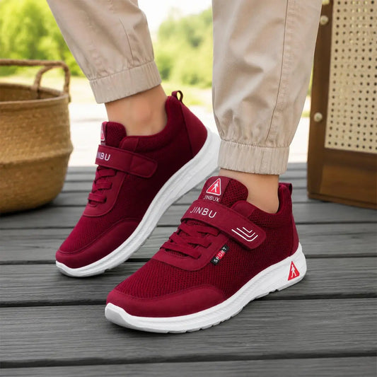 【36-44】🦶Zapatos de masaje antideslizantes para mujer: parte superior de malla transpirable con suela suave; zapatos ortopédicos cómodos (adecuados para personas mayores).