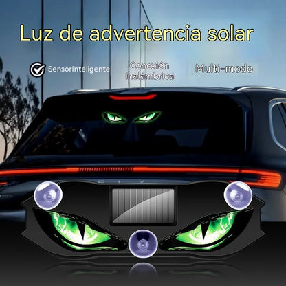 🚗👀 Luz de advertencia LED solar para coche | Capta toda la atención y mejora la seguridad al volante: inalámbrica, con detección automática y aplicación universal ✨