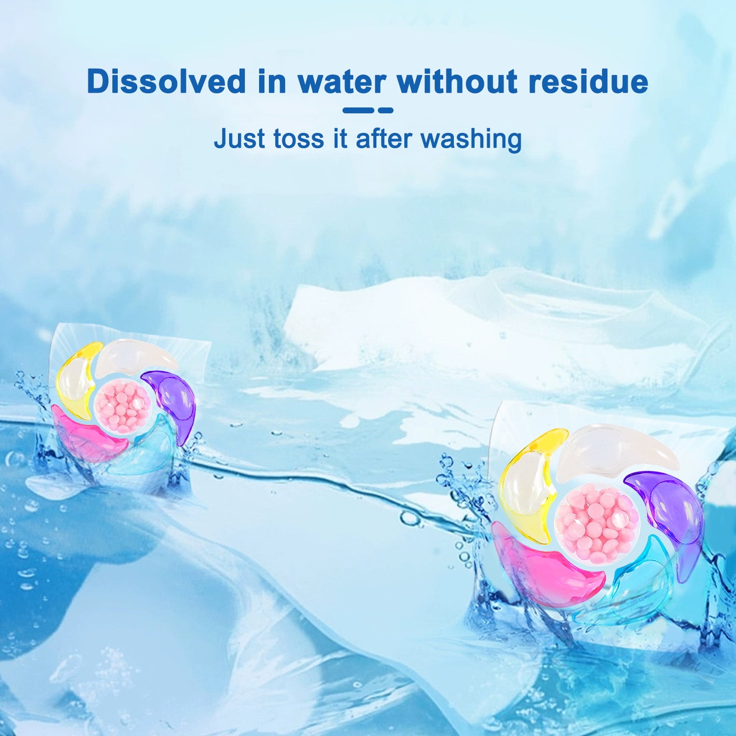 ✨👚【30 kusů】✨Extra velký kbelík 6v1 vonné perličky na prádlo odstraňují skvrny a zanechávají vůni, hladce likvidují roztoče a bakterie-4113250