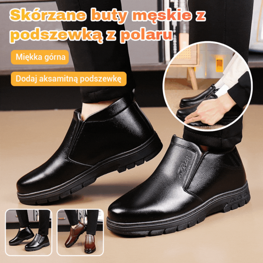 【39-44】🔥 Zimowe Ocieplane Męskie Buty Śniegowe-4176975