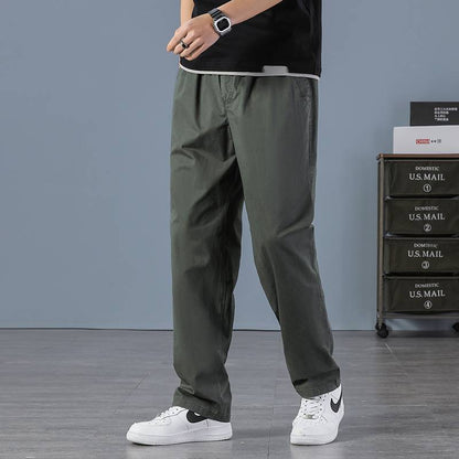 👖[M–6XL] Pánské volné bavlněné kalhoty rovného střihu pro větší velikosti – outdoorové kalhoty🔥