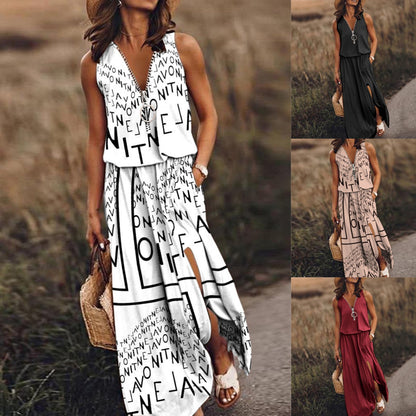 📢🔥【39% SLEVA】🔥💟【Kup 1 a 1 zdarma】👗【S-5XL】Nové dámské šaty s potiskem-3984778