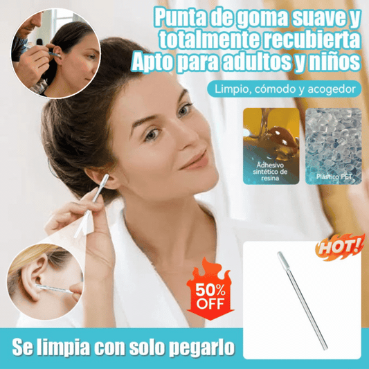 ✨👂【20 unidades】Palito Limpiador de Oídos – Diseño especial para eliminar el cerumen con alta efectividad