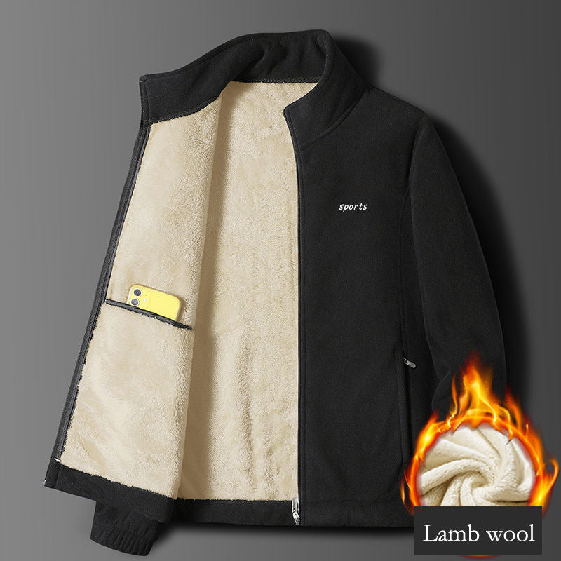 ⛄【M-5XL】Nowa męska gruba aksamitna kurtka jagnięca na jesień i zimę