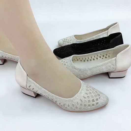 😍😍【35-41】 Žhavé prodyšné sandály s diamantovou síťovinou pro ženy