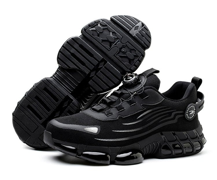 💥Laza munkabakancsok a mindennapokra, ütés- és átszúrásálló, acélbetétes, kényelmes és csúszásmentes biztonsági cipővel.