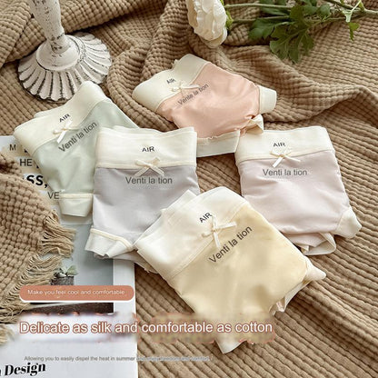 🥰【5piezas】【M-XL】2026 nueva ropa interior de seda de hielo ultrafina, cómoda, suave y transpirable.