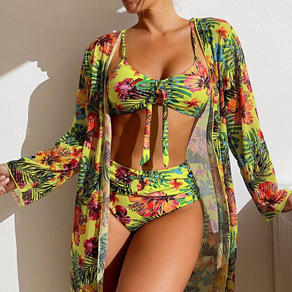 👙☀️【S-2XL】【Σετ τριών τεμαχίων】Νέο σετ μαγιό τριών τεμαχίων του 2026, περιλαμβάνει κάλυμμα