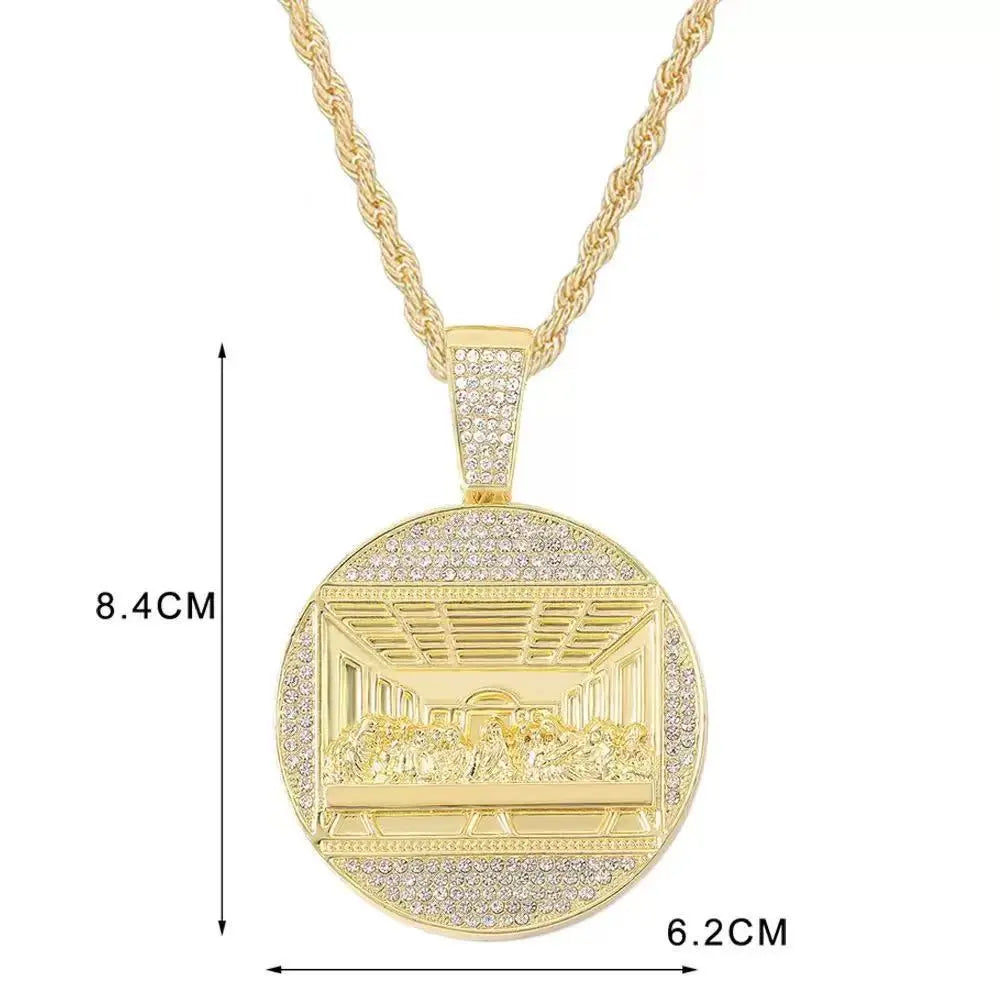 📢📢 ¡50% de descuento! ✨ Colgante de cadena cubana brillante | Eleva tu estilo al instante 💎