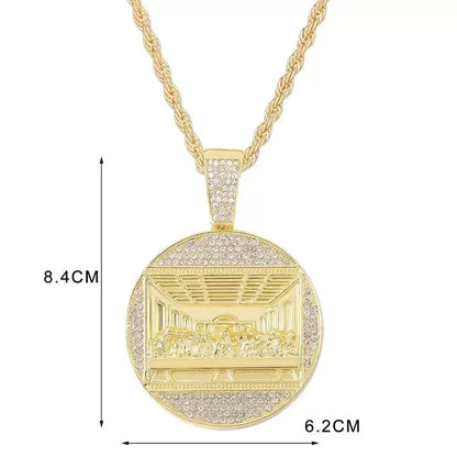 📢📢 ¡50% de descuento! ✨ Colgante de cadena cubana brillante | Eleva tu estilo al instante 💎