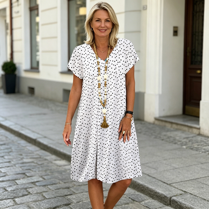 50% zniżki 👗✨ Sukienki damskie bawełniane i lniane w rozmiarach S-4XL, z kwiatowym nadrukiem, stylowe i uniwersalne.