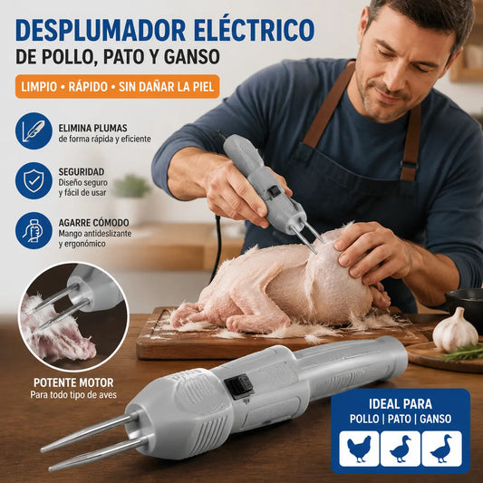 🦆Quitapelos eléctrico para aves de corral rápido-4331548