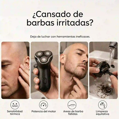 📢📢 ¡50% DE DESCUENTO! ⏰ Afeitadora eléctrica inteligente 2 en 1 para cabezas calvas y recortadora de barba con pantalla digital