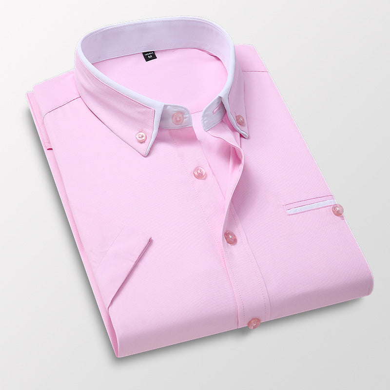 👔【M-5XL】Camisa de negocios de manga larga para hombre de alta calidad, cómoda y elástica_4312738