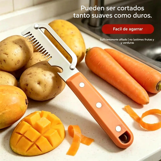 💥Compra 1 y llévate 1 gratis💥🔪Cortador y pelador multifuncional de acero inoxidable