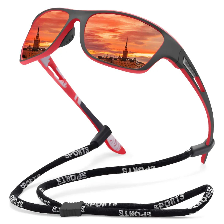 🚵‍♂️😎 【50% zniżki 🔥】🕶⚡ Męskie sportowe okulary przeciwsłoneczne, polaryzacyjne, z prawdziwą lustrzaną soczewką, nowoczesne i odporne na kurz, idealne do jazdy na rowerze na świeżym powietrzu