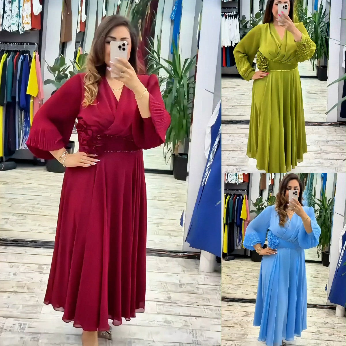 🌈👗【S-5XL】Nové módní šaty, klasický design, elegantní a jednoduché