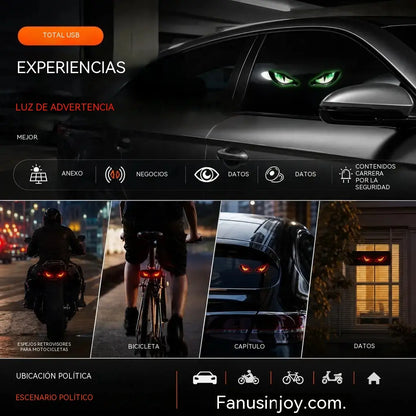 🚗👀 Luz de advertencia LED solar para coche | Capta toda la atención y mejora la seguridad al volante: inalámbrica, con detección automática y aplicación universal ✨