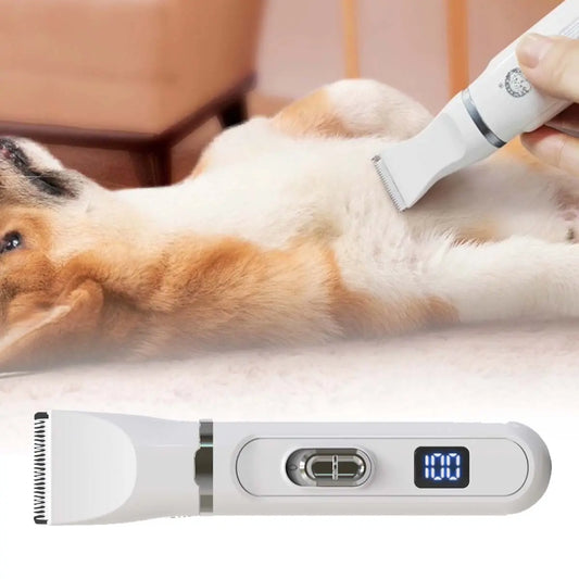 🐕😺 Mini elektrický strojek na stříhání koček a psů, 4 v 1 + kleštičky na drápky