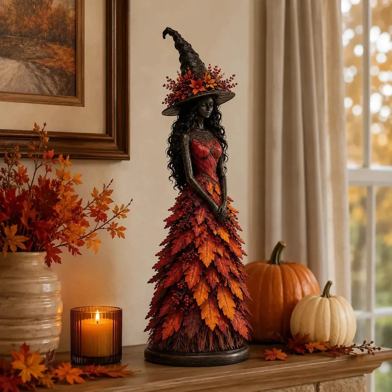 🧙‍♀️ Figura de bruja encantada de otoño-4333536