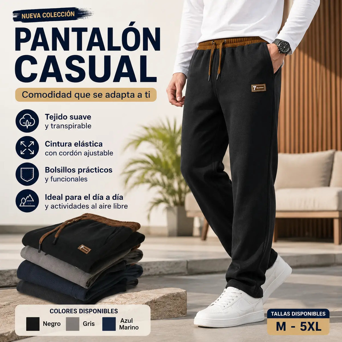 🔥🔥 [Especial Otoño Invierno] Serie 2026: Pantalones casuales de algodón puro de primera calidad