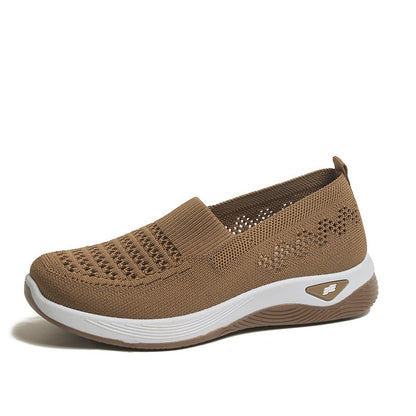 💖Oferta por tiempo limitado🔥【35-43】🥿Zapatos nuevos de mujer tejidos, transpirables, casuales, antideslizantes para mamás, planos y flexibles._4248038