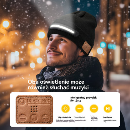 🔥🧢Ładowane czapki z LED i Bluetooth, utrzymujcie ciepło💡-4170626
