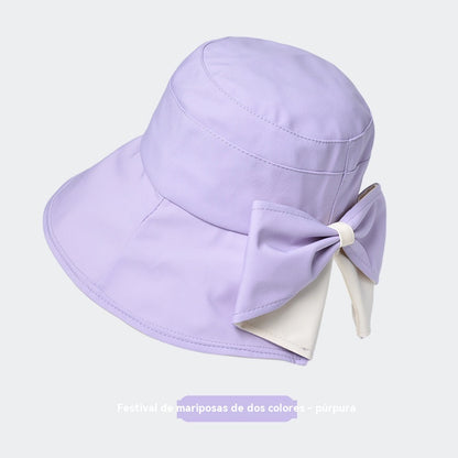 🎀🎀 50% de descuento 👒 | Gorro retro con lazo: plegable y transpirable, un básico para el verano-4298924
