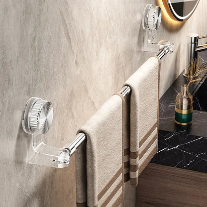 🎁【¡50% de descuento el último día!】✨🚿Diseño ligero y sin perforaciones —Toallero retráctil con ventosa