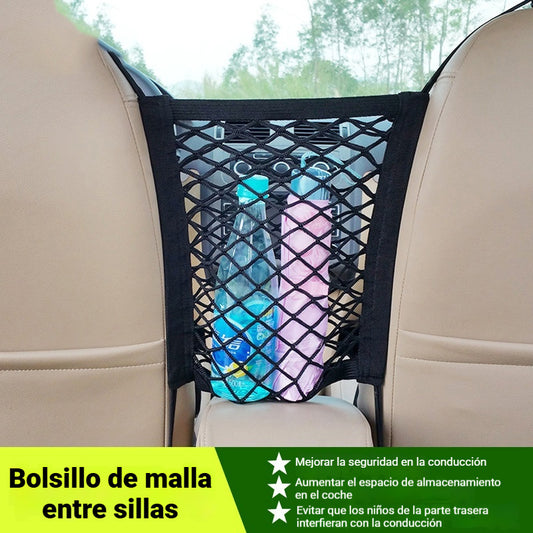 🚗Red de almacenamiento central para asiento de automóvil, red para automóvil