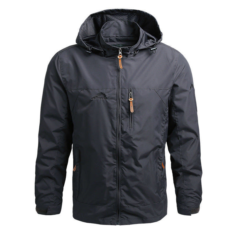 Velikosti M-5XL  🧥 Pánská outdoorová bunda s kapucí, volný střih, časově omezená nabídka