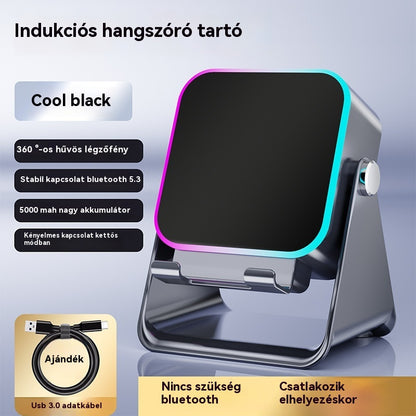 🔥📢 50% kedvezmény! 5 az 1-ben Bluetooth hangszóró vezeték nélküli töltéssel és állítható telefon tartóval 🎶⚡- 4203168