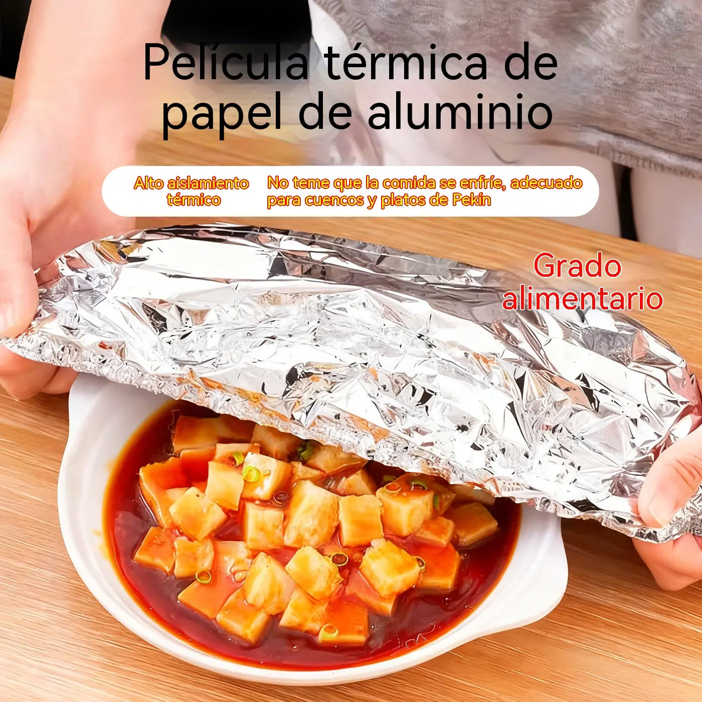【100 piezas】 Cubierta aislante de papel de aluminio