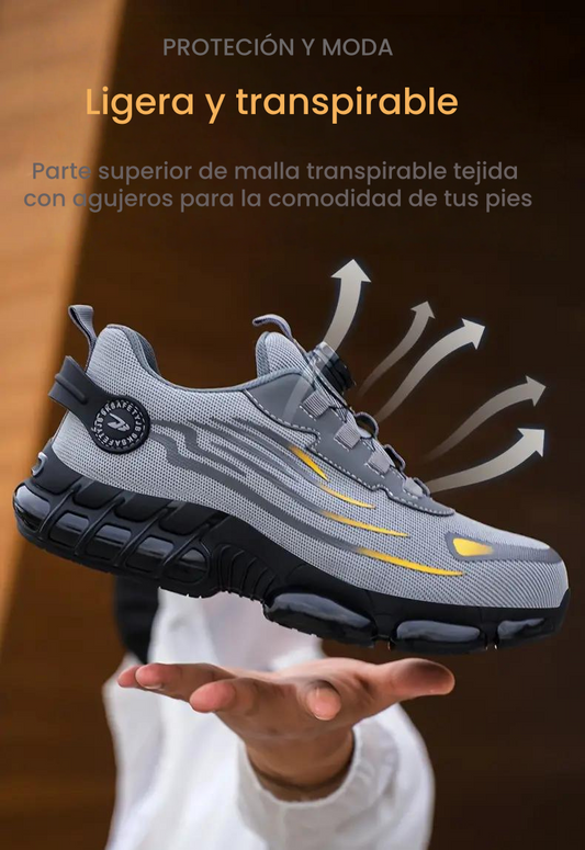 🥾🔥【Precio especial】Botas de trabajo Knauf: puntera de acero, resistentes a impactos y perforaciones, cómodas y antideslizantes.