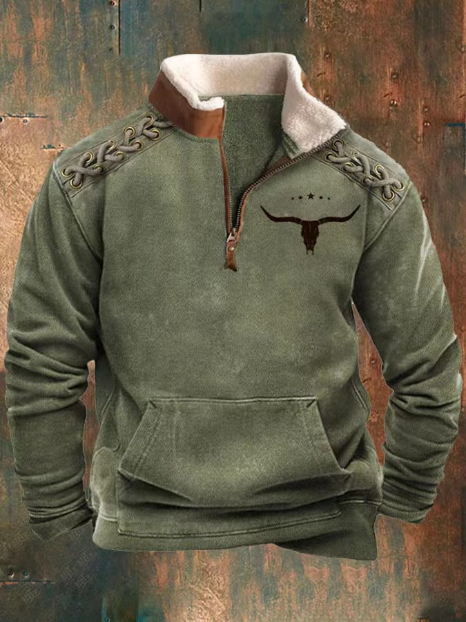 👕【50% sleva】【S-4XL】 2024 pánský módní podzimní a zimní teplý svetr s dlouhým rukávem s 3D potiskem-3774552