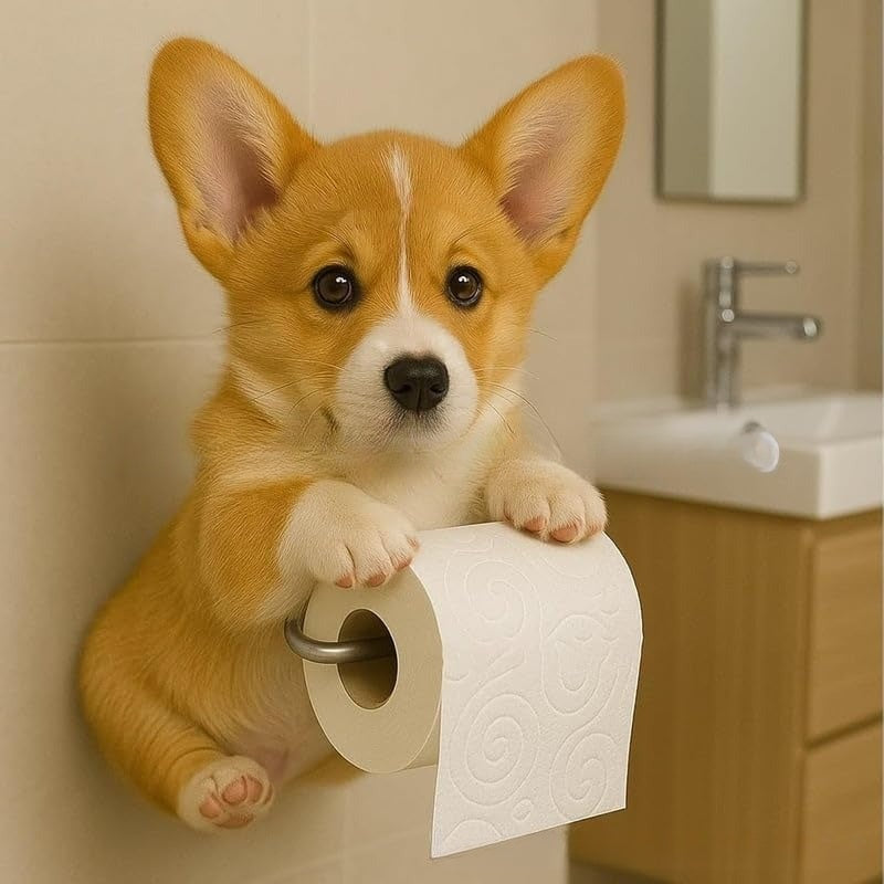 🐕Držák na toaletní papír s motivem roztomilého štěňátka