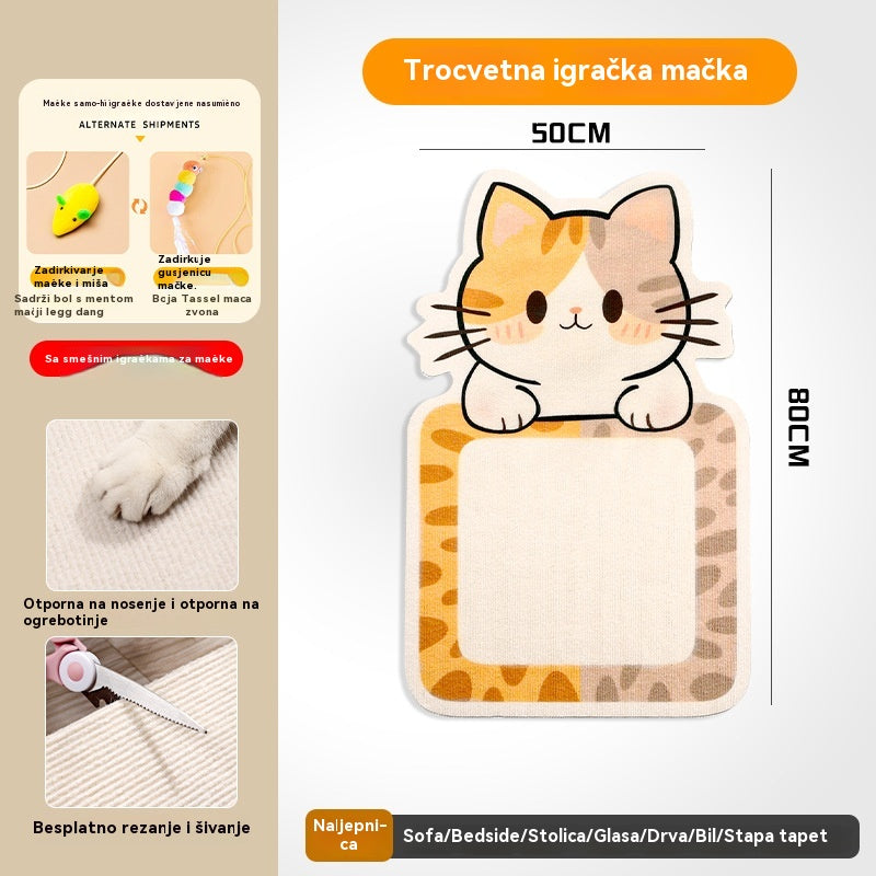 🏆【🔥Vruća rasprodaja】Zidna grebalica za mačke - Vertikalna grebalica u obliku kocke - Nije potrebna ugradnja - 4206953