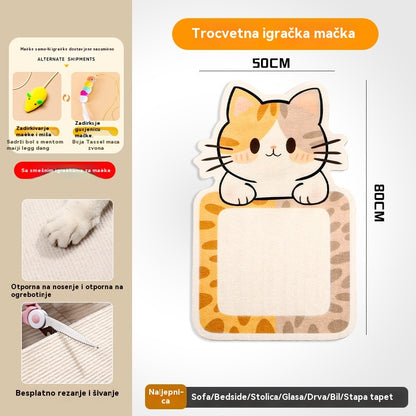🏆【🔥Vruća rasprodaja】Zidna grebalica za mačke - Vertikalna grebalica u obliku kocke - Nije potrebna ugradnja - 4206953