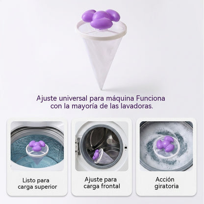 🌀6 piezas 25€✨ Filtro Flotante para Lavadora – Atrapa Pelusas, Cabellos y Pelos de Mascota en Cada Lavado 🧺-4329047