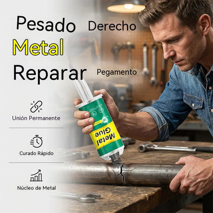 🔥【Oferta limitada al 50%!!】🔥【Juego de 3 piezas】 🔥🛠️Pegamento reparador de metal AB de alta resistencia