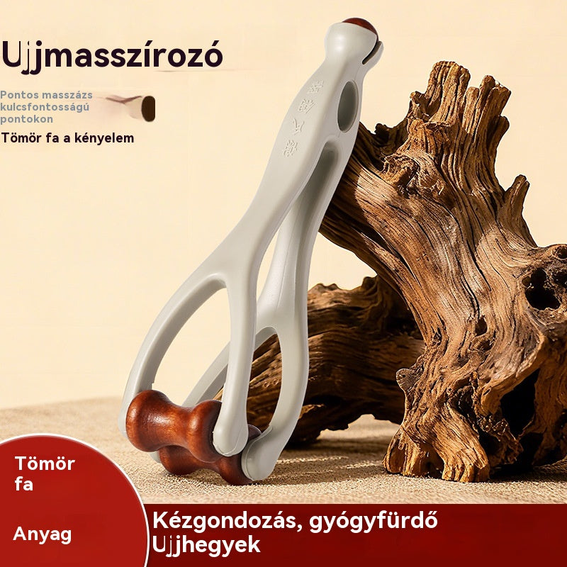 🌿 Tömörfa ujjmasszírozó: A természetes fa görgők segítenek felszabadítani az ízületi meridiánokat és enyhíteni a kézfáradtságot. 🌿-4165177
