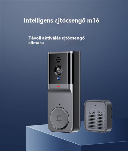 🔥Vezeték nélküli kapucsengő kamera: 1080P, 170°-os látószög, 4,3 hüvelykes képernyő, IPX65 kültéri vízállóság, éjjellátó - 4203057