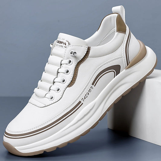 🔥Nueva promoción 50% de descuento🔥【Tallas 39-45】Zapatillas deportivas de cuero impermeables y resistentes a la suciedad, con suela blanda para máxima comodidad