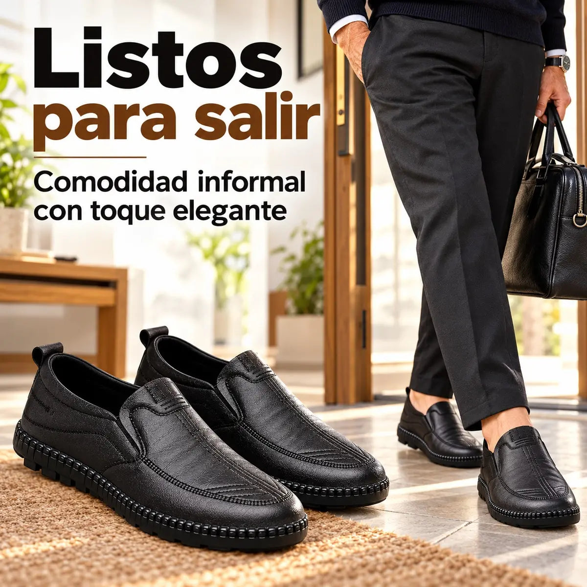 【39-44】 2026 zapatos casuales de cuero para hombres de mediana edad y personas mayores