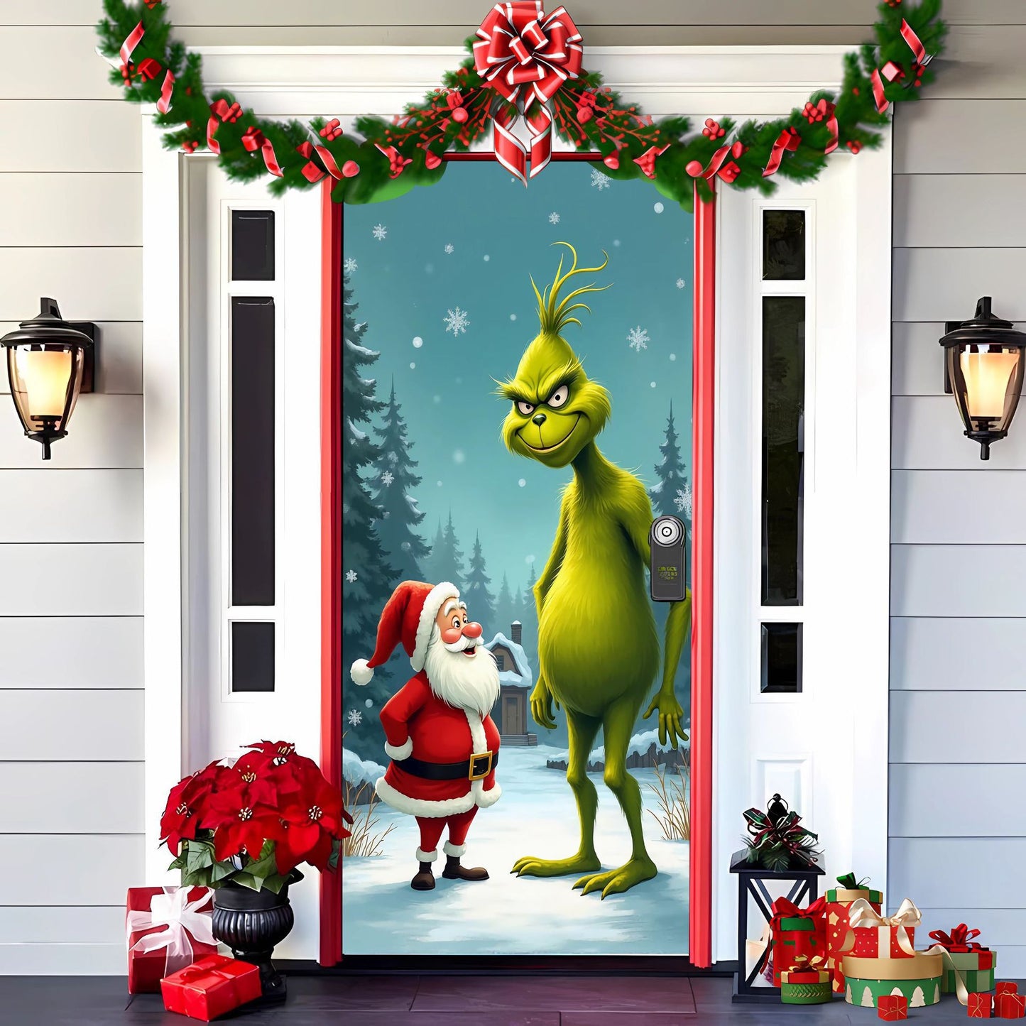 🎄Předčasný vánoční výprodej: Kupte jeden a druhý dostanete zdarma 🎅vánoční dekorace na dveře🎅