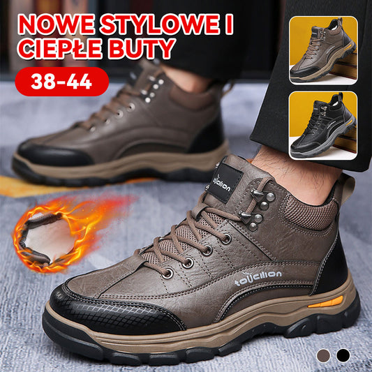 🔥 Buty zimowe męskie z wełną naturalną | Grube i ciepłe | Antypoślizgowe | 4183784