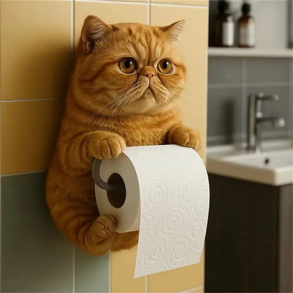 🐱【Kupte 1 a získejte 1 zdarma】Držák toaletního papíru s roztomilým kočičím motivem-4069087