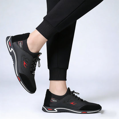 👞 Zapatos de negocios informales y transpirables para hombre de cuero genuino✅ Desodorante✅ Suela de cuero suave，De moda y versátil